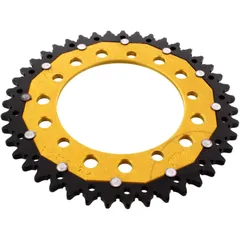 Rear sprocket dual 43 tooth pitch 520 gold ZFD179343GLD