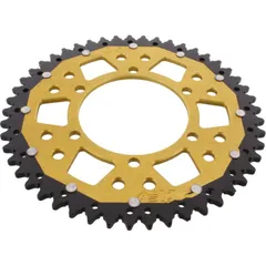 Rear sprocket dual 49 tooth pitch 520 gold ZFD202049GLD