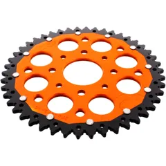 Rear sprocket dual 46 tooth pitch 520 orange