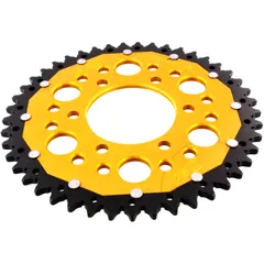 Rear sprocket dual 45 tooth pitch 520 gold ZF alternative: 7582738 for: Kawasaki Z, ZX - 6R, KLE