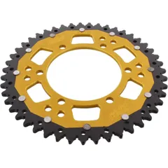 Rear sprocket dual 47 tooth pitch 520 gold ZFD48647GLD