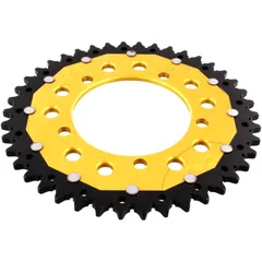 Kettenrad Dual 42Z Teilung 520 gold ZF Innendurchmesser 100 Lochkreis 120 passend für: Aprilia RS, RSV, Tuono