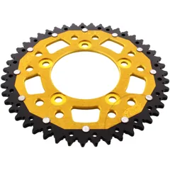 Rear sprocket dual 47 tooth pitch 520 gold ZFD74647GLD