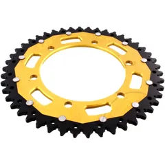 Dual Rear Sprocket 46 Tooth 520 Gold for Motorcycles