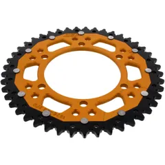 Dual Rear Sprocket 45 Tooth Pitch 525 Gold ZF for Motorcycles
