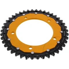 Kettenrad Dual 42Z Teilung 530 gold ZF Innendurchmesser 120 Lochkreis 140 passend für: Triumph Tiger, Sprint, Daytona