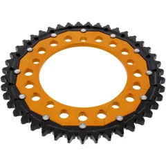 Kettenrad Dual 43Z Teilung 530 gold ZF Innendurchmesser 120 Lochkreis 140 passend für: Triumph Tiger, Sprint, Daytona