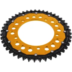 Kettenrad Dual 45Z Teilung 530 gold ZF Innendurchmesser 120 Lochkreis 140 passend für: Triumph Tiger, Sprint, Daytona
