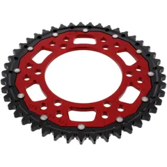 Kettenrad Dual 45Z Teilung 530 rot ZF Innendurchmesser 110 Lochkreis 130 passend für: MZ/MUZ 1000