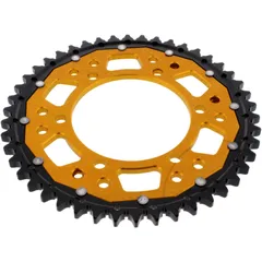 Kettenrad Dual 46Z Teilung 530 gold ZF Innendurchmesser 110 Lochkreis 130 passend für: MZ/MUZ 1000