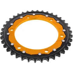 Rear sprocket dual 38 tooth pitch 530 gold ZFD49938GLD