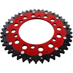 Kettenrad Dual 43Z Teilung 520 rot ZF Innendurchmesser 110 Lochkreis 130 passend für: Kawasaki Ninja, GPZ, Z