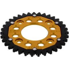 Kettenrad Dual 35Z Teilung 420 gold ZF Innendurchmesser 058 Lochkreis 090 passend für: Honda ANF, MSX, AFS