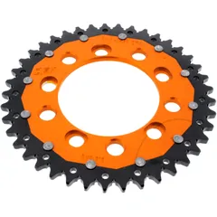 Kettenrad Dual 41Z 525 orange ZF für Motorräder