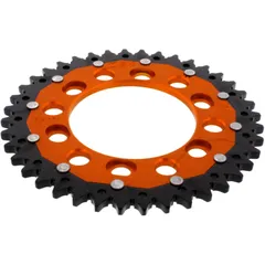 Kettenrad Dual 40Z für Motorräder Teilung 525 orange ZF