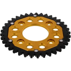 Kettenrad Dual 37Z Teilung 420 gold ZF Innendurchmesser 058 Lochkreis 090