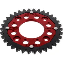 Kettenrad Dual 34Z Teilung 420 rot ZF Innendurchmesser 058 Lochkreis 090