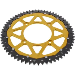 Rear sprocket dual 63z pitch 428 gold