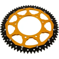 Kettenrad Dual 62Z Teilung 428 gold ZF Innendurchmesser 105 Lochkreis 125 passend für: F. B Mondial SMX, HPS, Flat Track