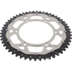Rear sprocket dual 52 tooth pitch 520 silver
