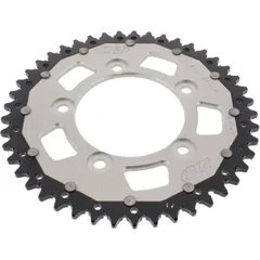Rear sprocket dual 45 tooth pitch 520 silver