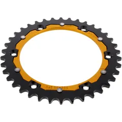 Kettenrad Dual 38Z Teilung 520 gold ZF Innendurchmesser 136 Lochkreis 156 passend für: Husqvarna TE, WR, SM, CR