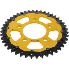 Kettenrad Dual 44Z Teilung 525 gold ZF Innendurchmesser 080 Lochkreis 110 passend für: Honda CRF