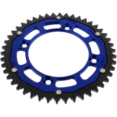Kettenrad Dual 46Z Teilung 420 blau ZF Innendurchmesser 100 Lochkreis 120 passend für: Yamaha YZ