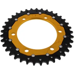 Kettenrad Dual 37Z Teilung 525 gold ZF Innendurchmesser 106 Lochkreis 125 passend für: Triumph Tiger, Street Triple, Bonneville