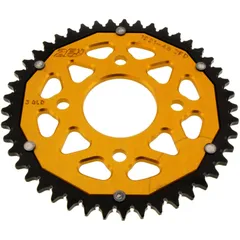 Kettenrad Dual 45Z Teilung 428 gold ZF Innendurchmesser 058 Lochkreis 090 passend für: Honda CBR, CB