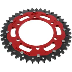 ZF Dual Kettenrad 43Z 525 rot - Innendurchmesser 110mm, Lochkreis 130
