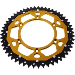 Kettenrad Dual 53Z Teilung 520 gold ZF Innendurchmesser 125 Lochkreis 150 passend für: Husqvarna FE, FC, TE