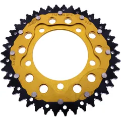 Kettenrad Dual 42Z Teilung 525 gold ZF Innendurchmesser 100 Lochkreis 120 passend für: Aprilia RSV4, Tuono