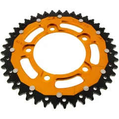 Kettenrad Dual 43Z Teilung 525 gold ZF Innendurchmesser 100 Lochkreis 120 passend für: Aprilia RSV4, Tuono