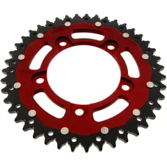 Kettenrad Dual 43Z Teilung 525 rot ZF Innendurchmesser 100 Lochkreis 120 passend für: Aprilia RSV4, Tuono