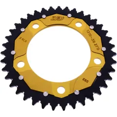 Kettenrad Dual 39Z Teilung 520 gold ZF Innendurchmesser 112 Lochkreis 138 passend für: Honda NC, CB, X - ADV