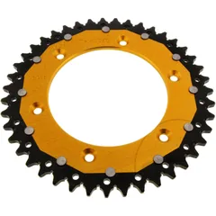 Kettenrad Dual 43Z Teilung 520 gold ZF Innendurchmesser 125 Lochkreis 150 passend für: Husqvarna FE, FC, TE