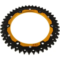 Kettenrad Dual 45Z Teilung 530 gold ZF Innendurchmesser 155 Lochkreis 176 passend für: Triumph Speed Triple, Sprint, Daytona