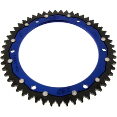 Dual Rear Sprocket 53 Tooth 428 Blue for Motorcycles