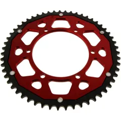 Kettenrad Dual 55Z Teilung 428 rot ZF Innendurchmesser 108 Lochkreis 123 passend für: Aprilia RS, RS4, Tuono