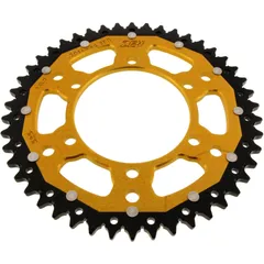 Kettenrad Dual 46Z Teilung 525 gold ZF Innendurchmesser 106 Lochkreis 125 passend für: Triumph Tiger, Street Triple, Bonneville