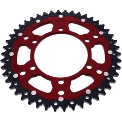 Kettenrad Dual 46Z Teilung 525 rot ZF Innendurchmesser 106 Lochkreis 125 passend für: Triumph Tiger, Street Triple, Bonneville
