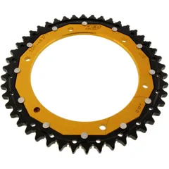 Kettenrad Dual 46Z Teilung 530 gold ZF Innendurchmesser 155 Lochkreis 176 passend für: Triumph Speed Triple, Sprint, Daytona