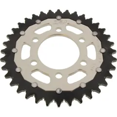 Rear sprocket dual 36 tooth pitch 520 silver