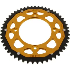 Rear sprocket dual 51 tooth pitch 420 gold ZFD114151GLD