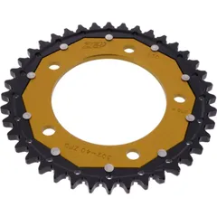 Rear sprocket dual 40 tooth pitch 530 gold