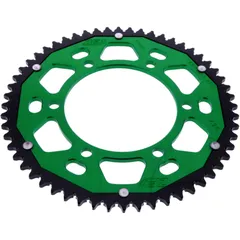 Kettenrad Dual 56Z Teilung 428 grün ZF Innendurchmesser 110 Lochkreis 130 passend für: Kawasaki Z, Ninja
