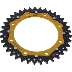 Rear sprocket dual 37 tooth pitch 520 gold