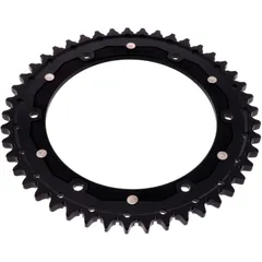 Rear sprocket dual 45 tooth pitch 530 black ZF inner diameter 155 bolt spacing 176 for: Triumph Speed Triple, Sprint, Daytona