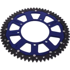 Rear sprocket dual 62z pitch 420 bluE ZFD113162BLU